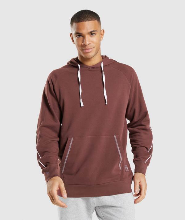 Panske Mikiny S Kapucňou Gymshark Recess Ruzove Biele Hnede | ZQ0195724